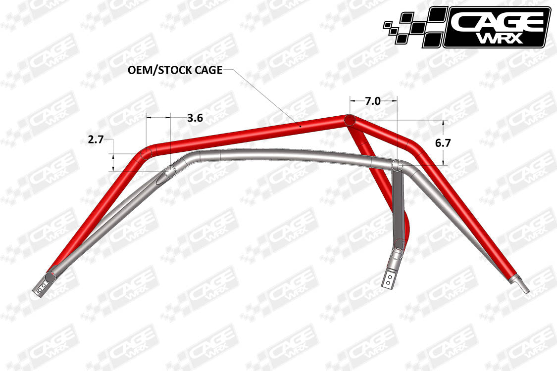 Polaris RZR XP / XP Turbo (2014-2018) Roll Cage | ASSEMBLED | "SUPER SHORTY"
