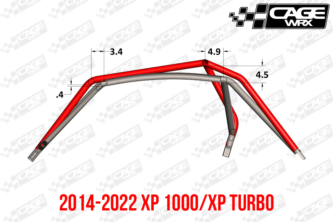 Polaris RZR XP / Turbo S (2019-2023) Roll Cage KIT | "COMPETITION CAGE"