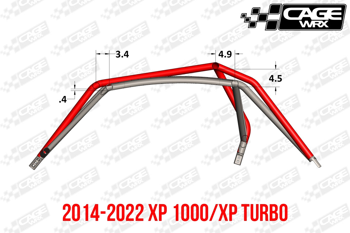 Polaris RZR XP / Turbo S (2019-2023) Roll Cage | ASSEMBLED | "COMPETITION CAGE"