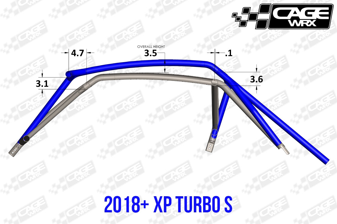 Polaris RZR XP / Turbo S (2019-2023) Roll Cage | ASSEMBLED | "SUPER SHORTY"