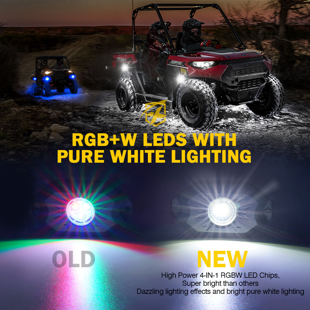 Xprite Replacement Trophy Series RGB + Pure White LED Rock Lighthead