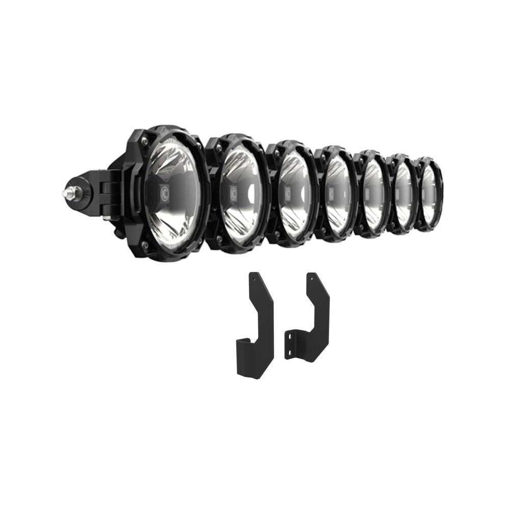 Gravity® LED Pro6 - 7-Light Bar Kit - Front Bumper - GEN3 2011-2016 Ford Super Duty - # 91344