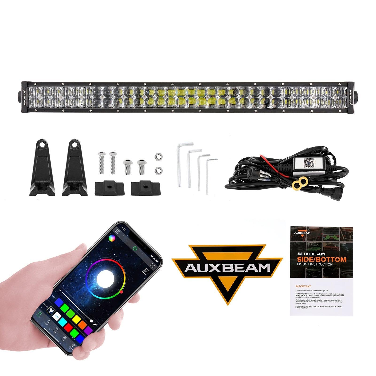 New 32 Inch V-PRO Series Straight RGBW Color Changing Off Road Led Light Bar for ATV UTV SIDE BY SIDES