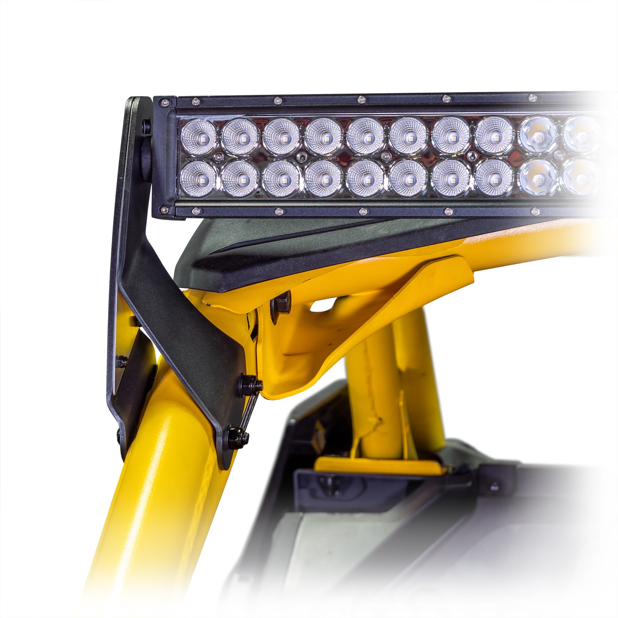 Bracket kit for 2024+ Can-Am Maverick R, doubles as light bar mount and cage clamp