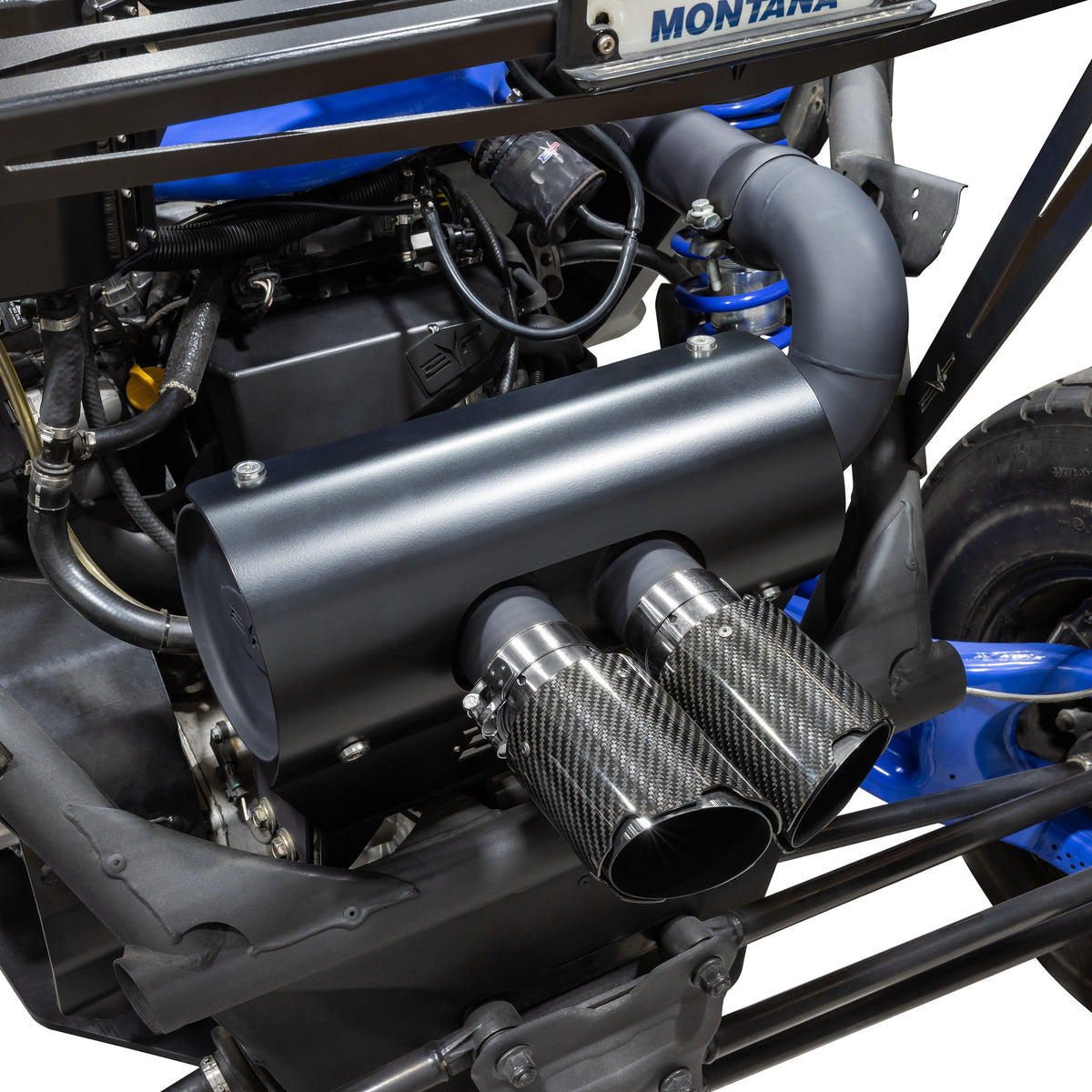 Evolution Powersports - Exhaust - Magnus 3 Inch Twin Rear Exit Full Exhaust System for Can-Am Maverick X3