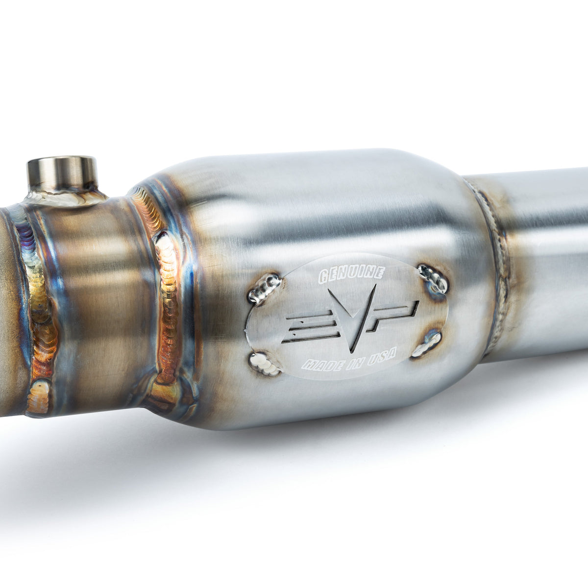 Evolution Powersports - Exhaust - EVP Racing 3 Inch Down Pipe with Bullet Muffler for Can-Am Maverick R