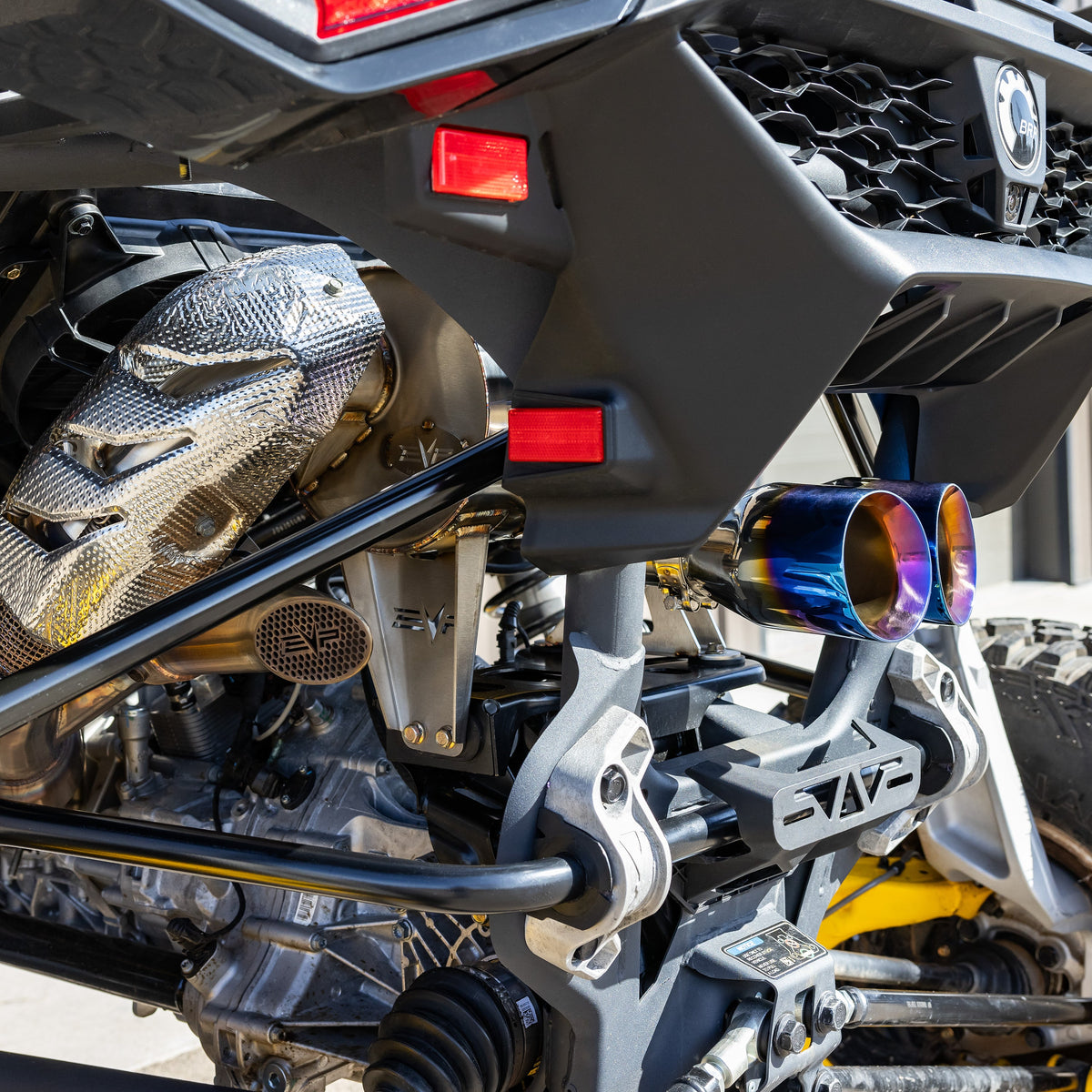 Evolution Powersports - Exhaust - EVP Racing Dynamic Twin Exit Muffler for Can-Am Maverick R
