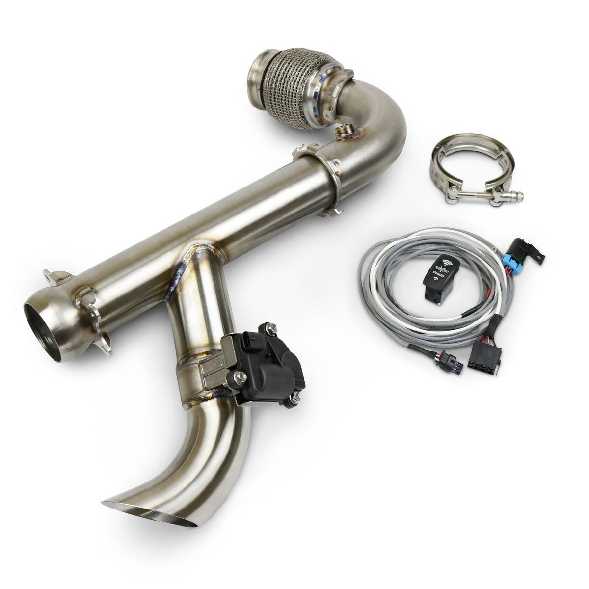 Evolution Powersports - Exhaust - Can-Am X3 "SHOCKER" Electric Side Dump Race Bypass Pipe
