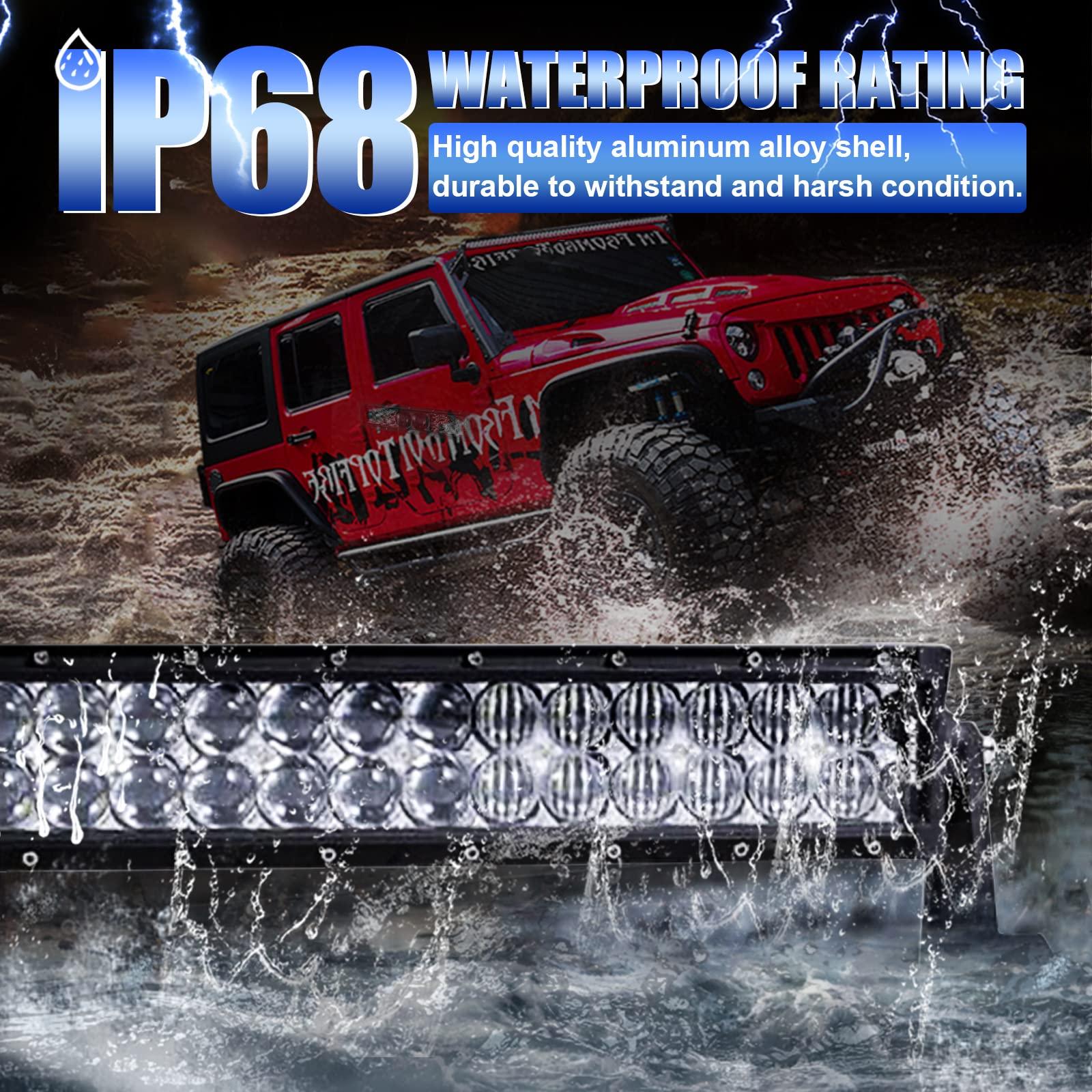 5D Series 32 Inch Combo Beam Dual Row Curved Off Road LED Light Bar