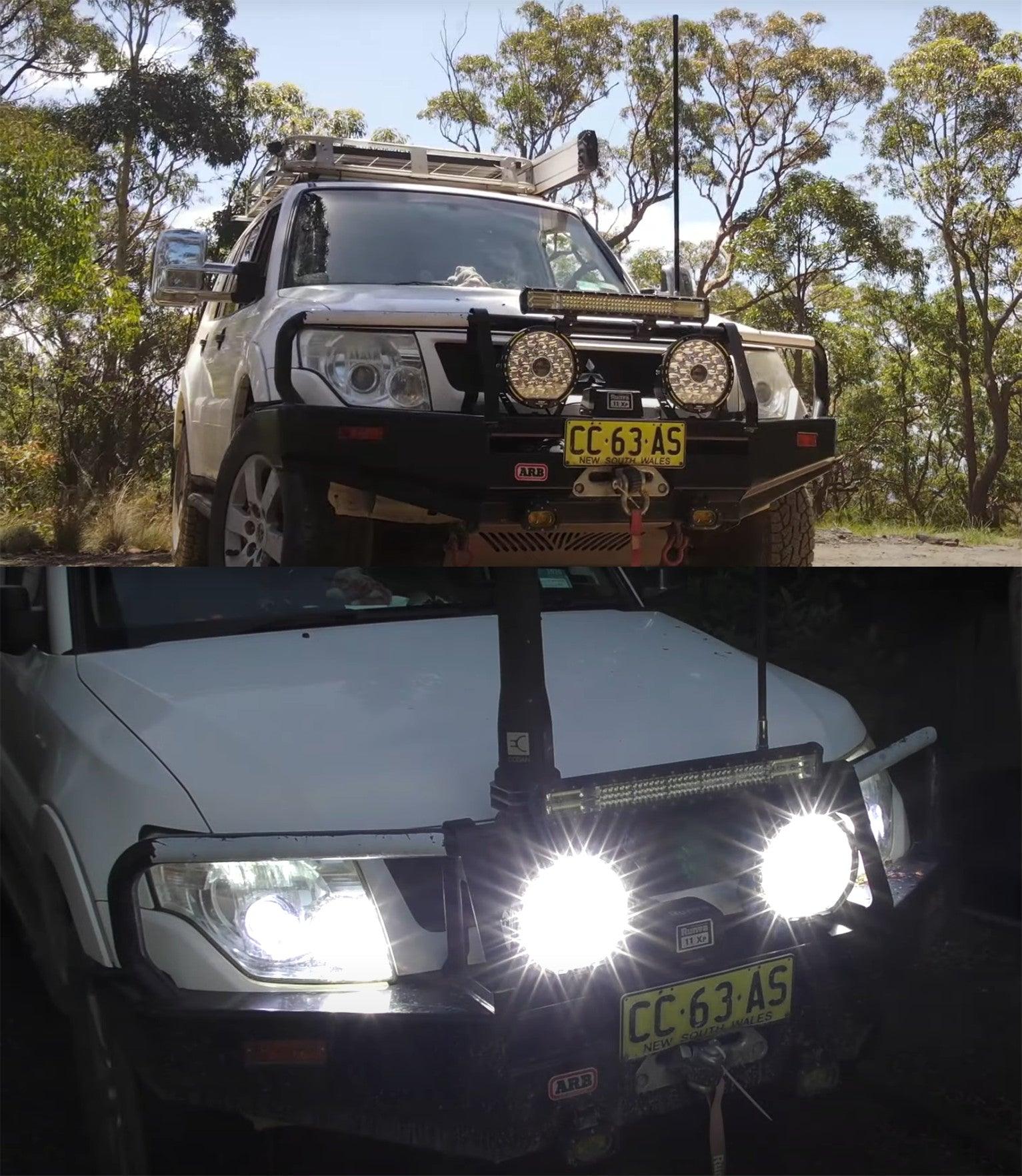 (2pcs/set) 9 INCH 270W 37776LM 360-PRO Series Custom Lens Offroad LED Driving Lights+Amber/Black Covers(Optional) for JEEP WRANGLER JL JK TJ