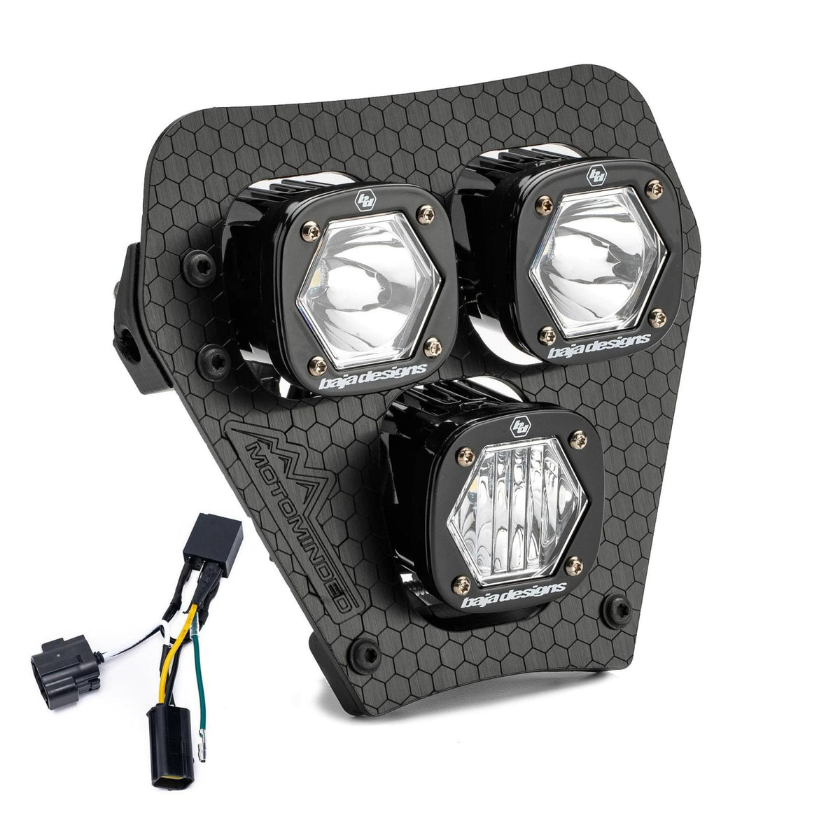 KTM Triple S1 Hydra (D/C) LED Headlight Kit w/ Hi-Low Harness 2024-2025 KTM EXC-F Baja Designs
