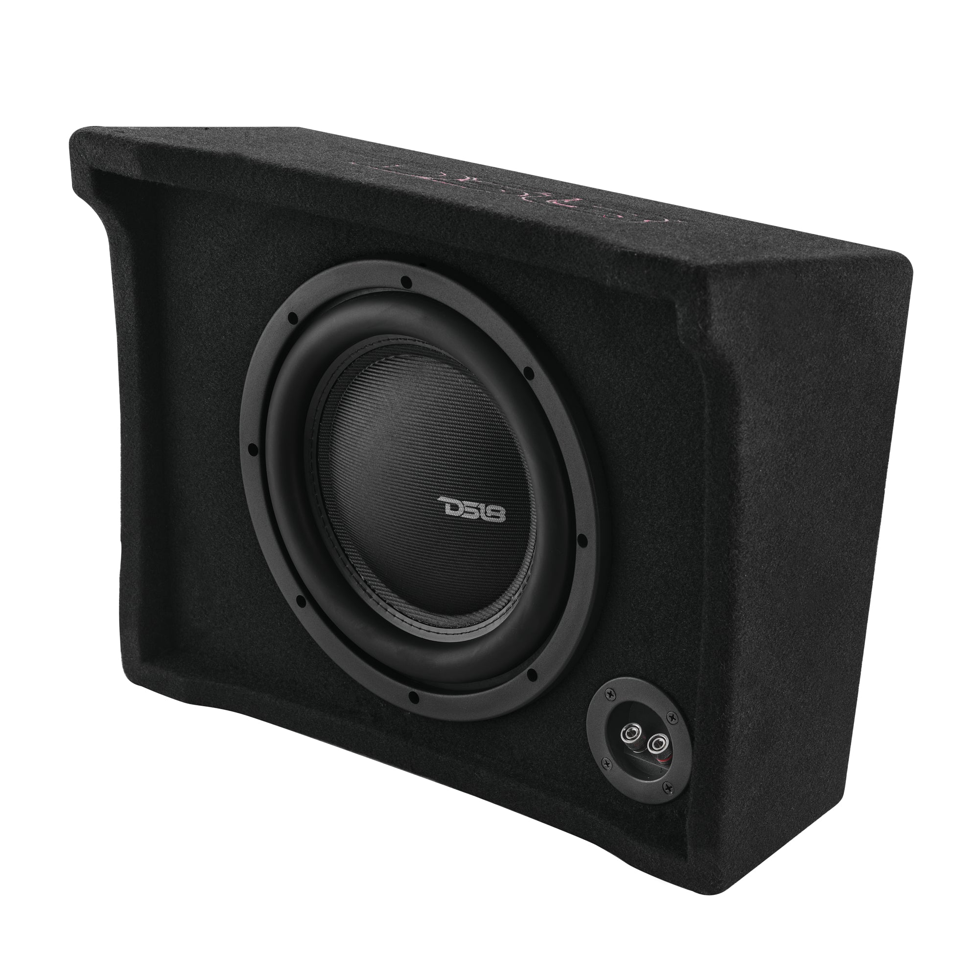 DFPU Under Seat 10” Shallow Subwoofer Enclosure | Sealed, Loaded, 600W RMS @ 2 Ohm