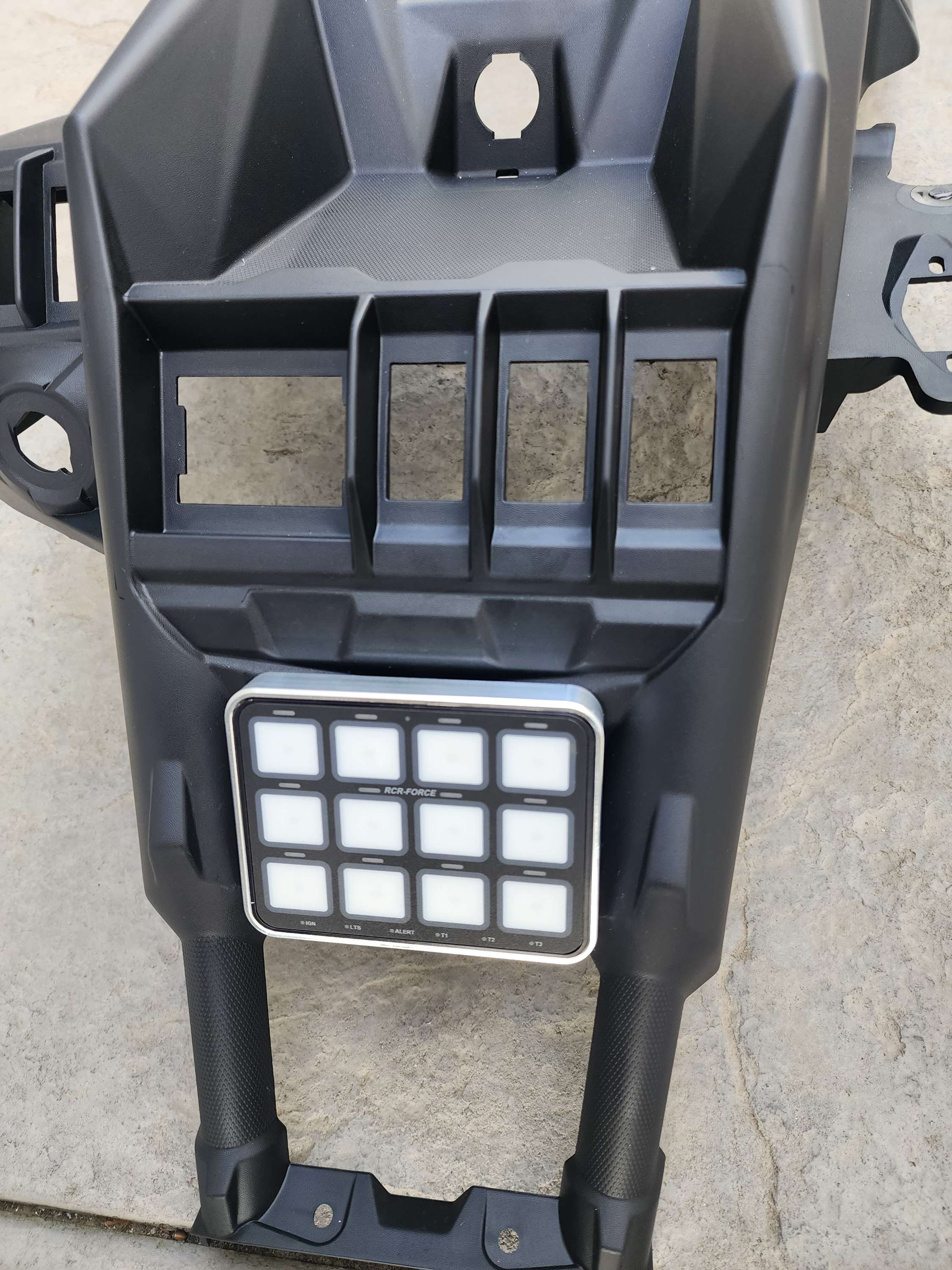 Can-Am X3 Switch Panel Mount - Switch-Pros RCR 12 Channel Billet Aluminum USA Made
