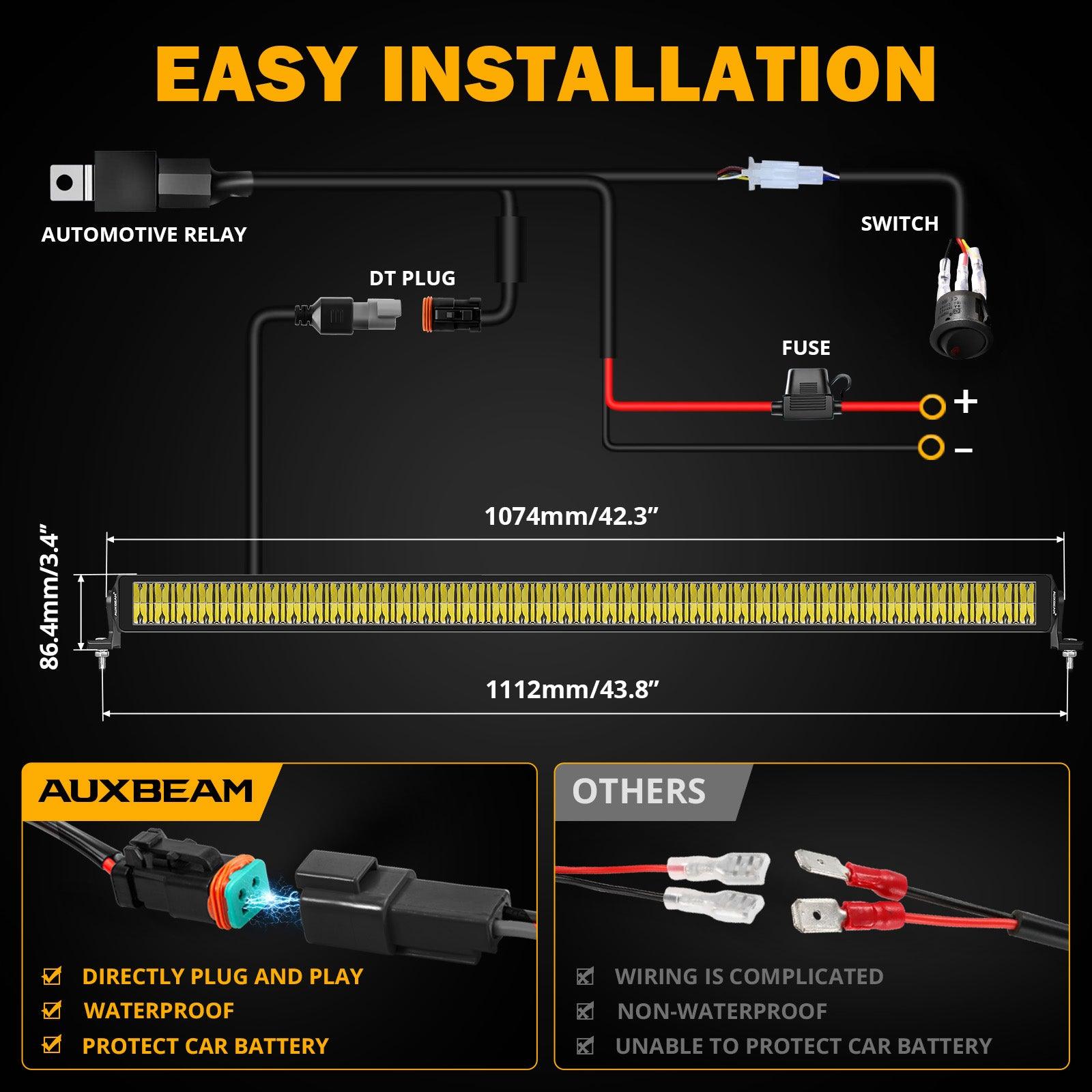 SP-basic Series 42 Inch 280W 30800LM Dual Row Off Road LED Light Bar