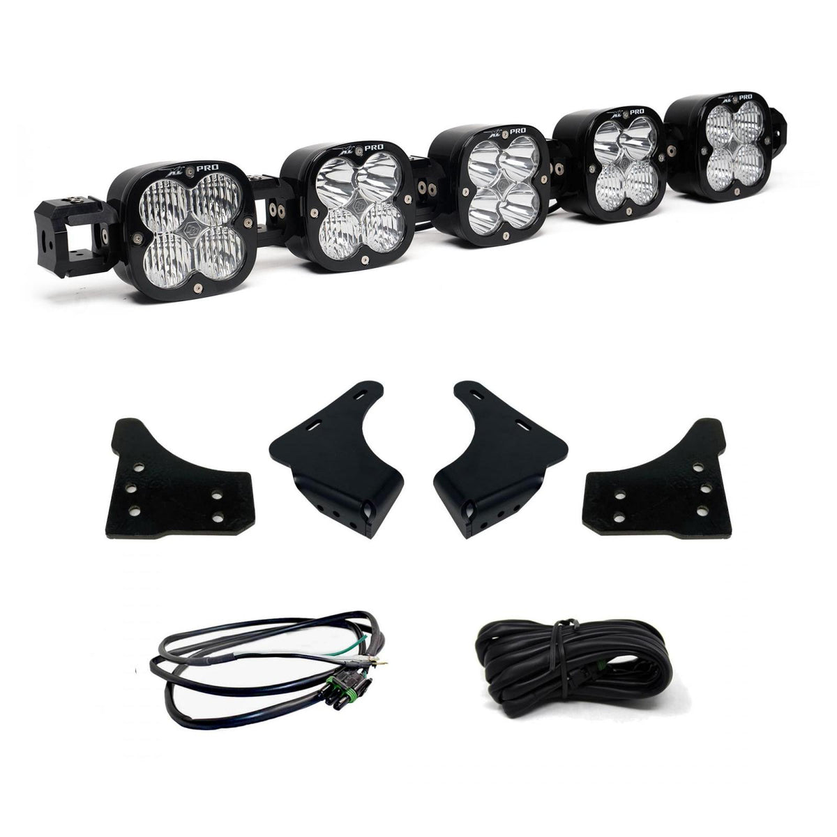 XL Pro Linkable Sport Bumper Light Kit 21-23 F-150 (Multi-Pattern Clear Upfitter Wiring) Baja Designs