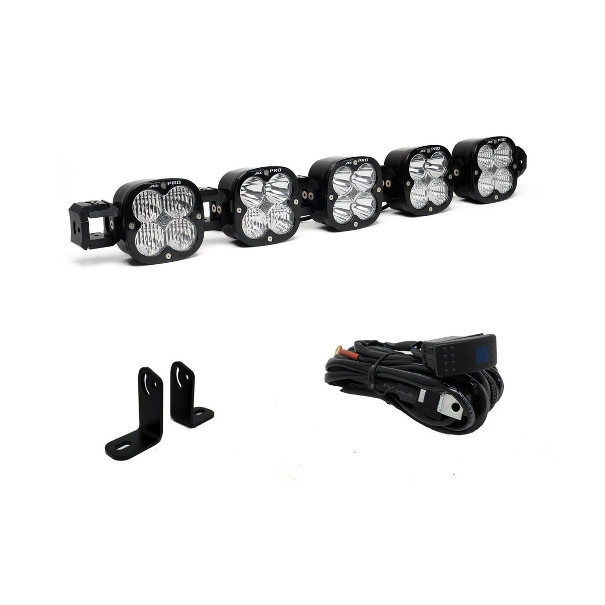 XL Pro Linkable Sport Roof Mount Kit 18-21 RZR Turbo S (Multi-Pattern, Clear) Baja Designs