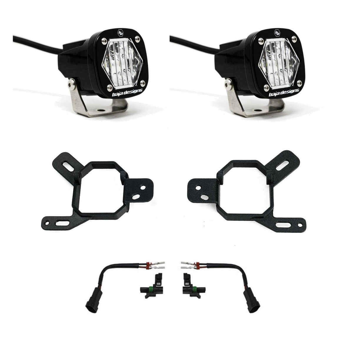 S1 Fog Pocket Light Kit 2024-2025 Canyon, Yukon 24-25 Silverado/Sierra 1500/2500/3500 AT4-X Clear Baja Designs