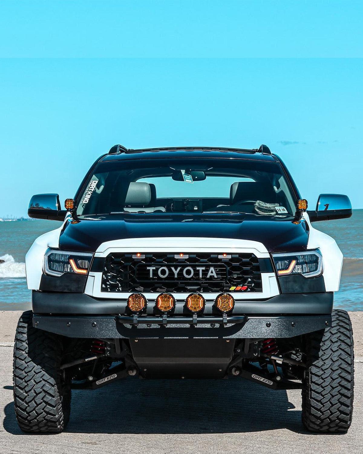 V-ULTRA Series LED Side Shooter Amber/White Pod Lights with Amber DRL