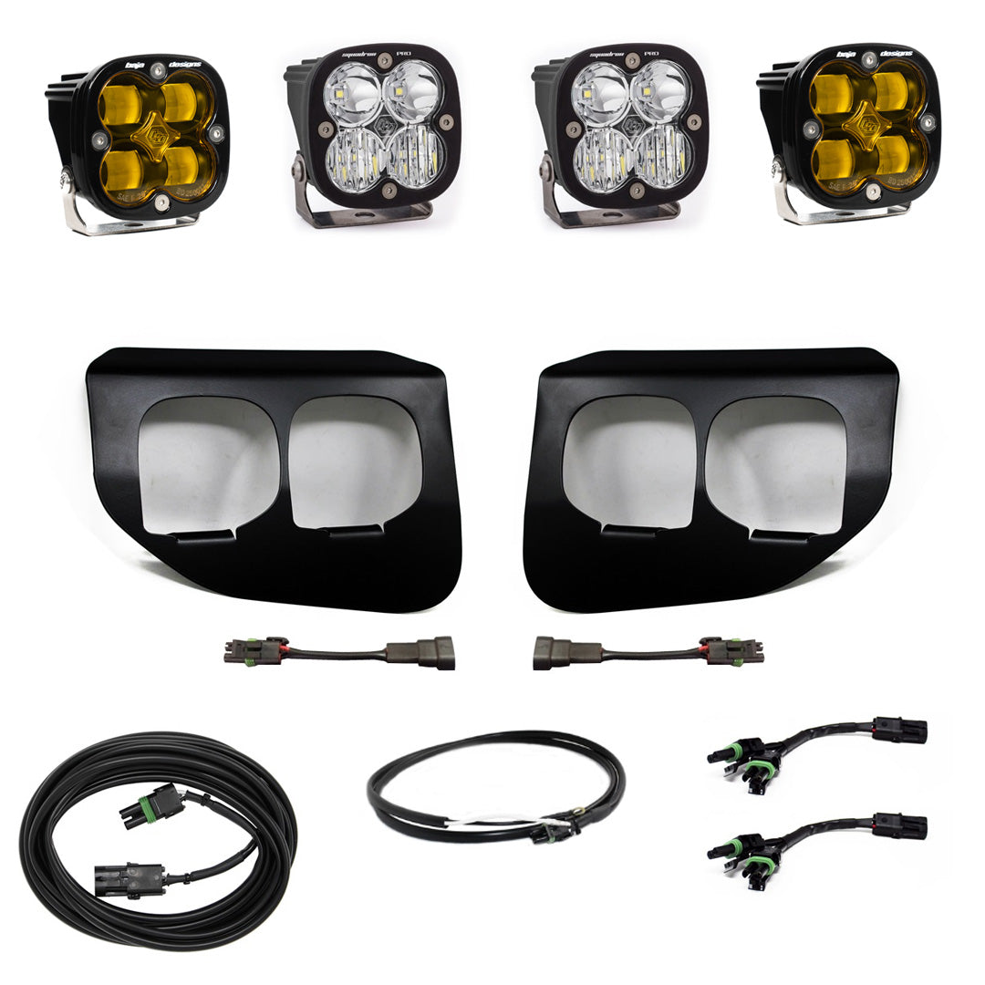 Ford Super Duty (20-22) Fog Lights FPK Amber SAE/Pro DC Baja Designs w/Upfitter Baja Designs