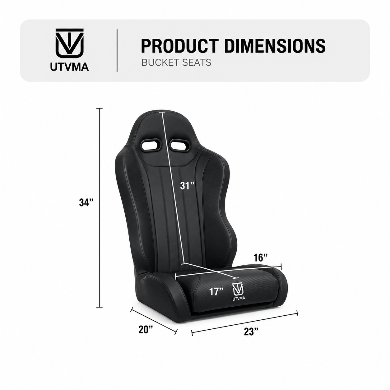 "Weekender" Series Pair of Front Suspension Bucket Seats Commander/ Commander Max (2021+)