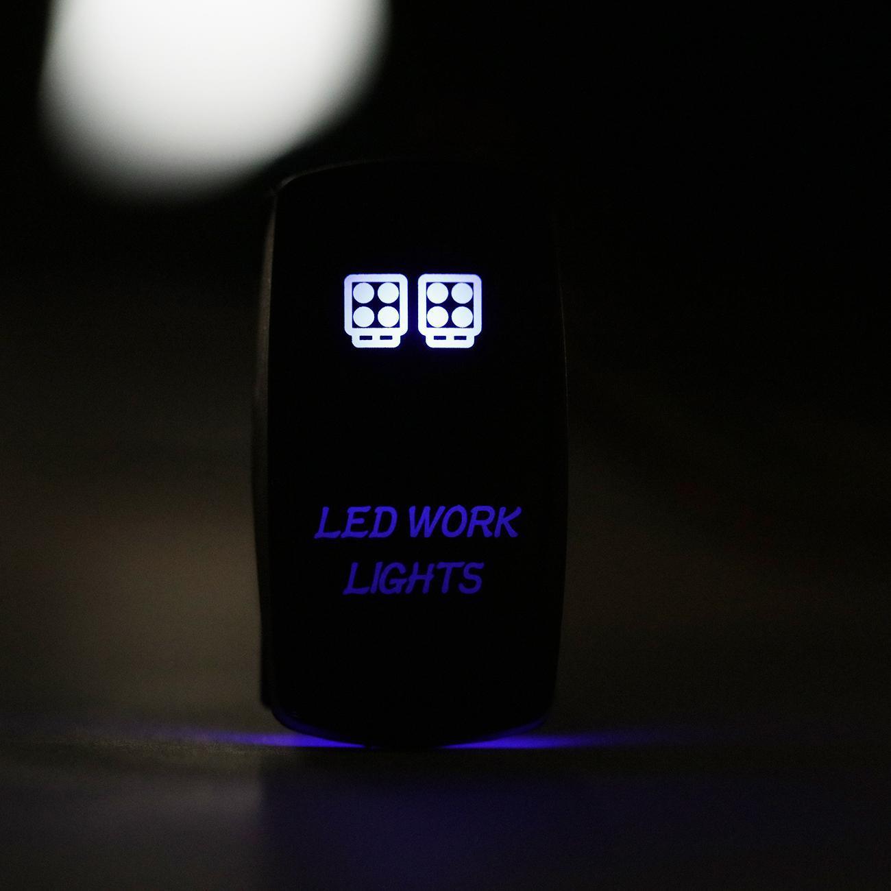 5 Pin Laser On/Off switches 20A/12V 10A/24V Switch with Jumper Wires Set for Cars,Trucks,RVs