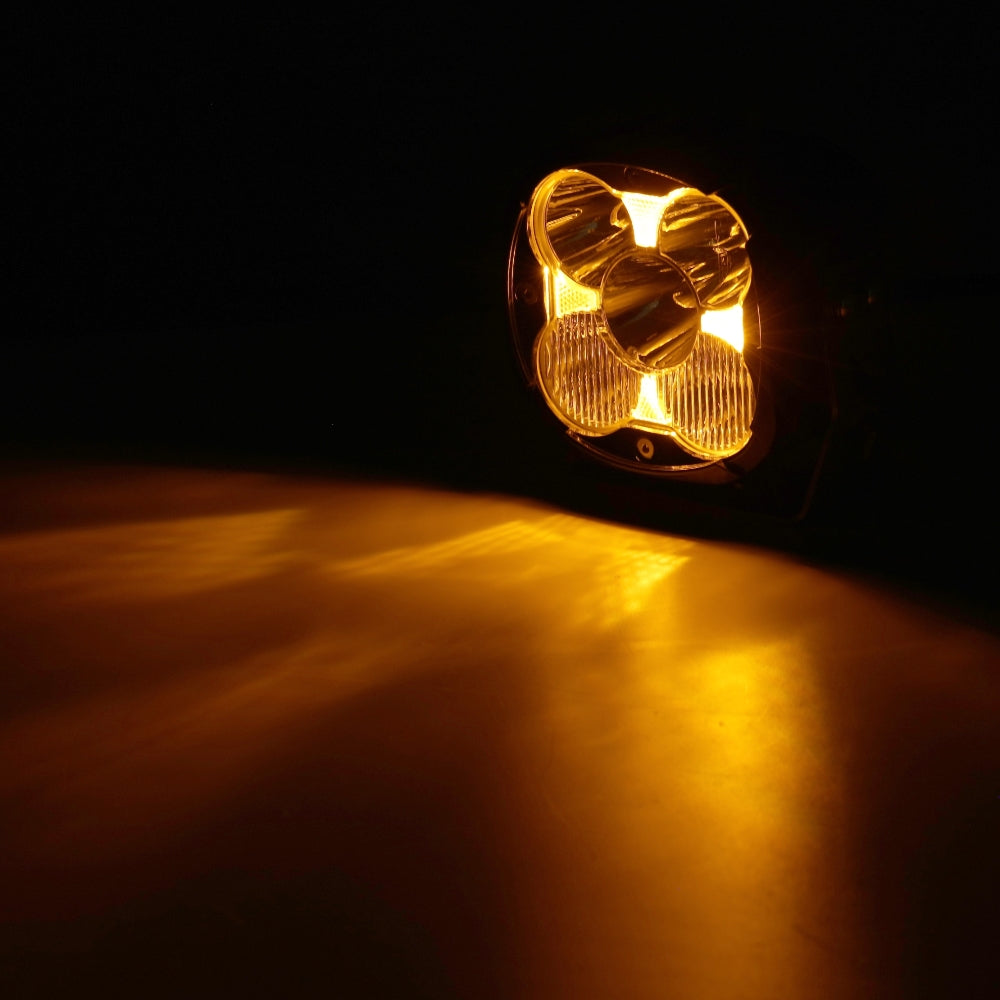 XP-ULTRA Series 4.5 Inch LED Pod Lights Off Road Lights with Amber Backlight