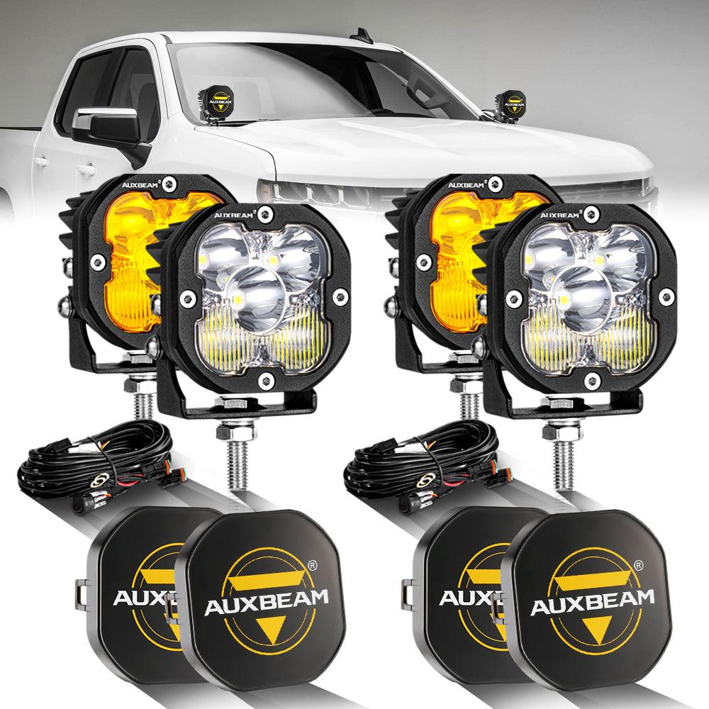 XP-ULTRA Series 3 Inch 80W 9600LM LED Pods Lights White&Amber