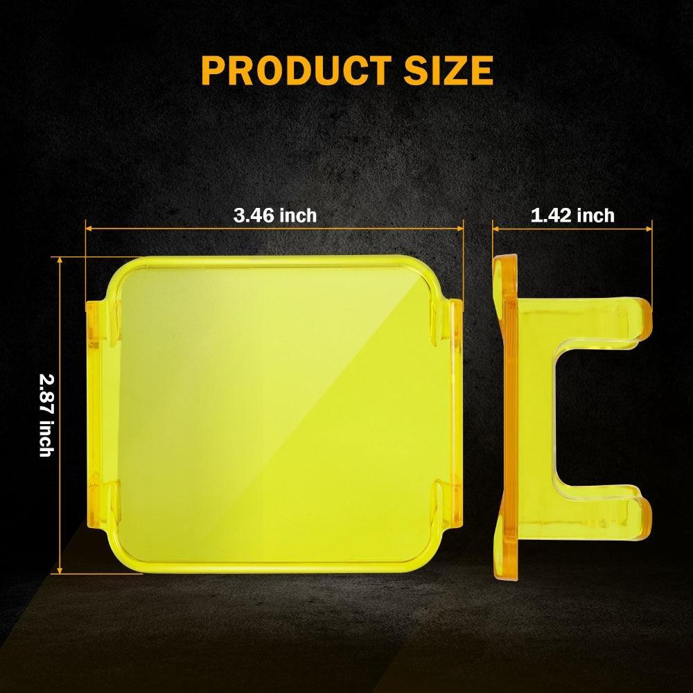 FA Series 4 Inch LED Pod Lights Amber Cover Light Shield Cover