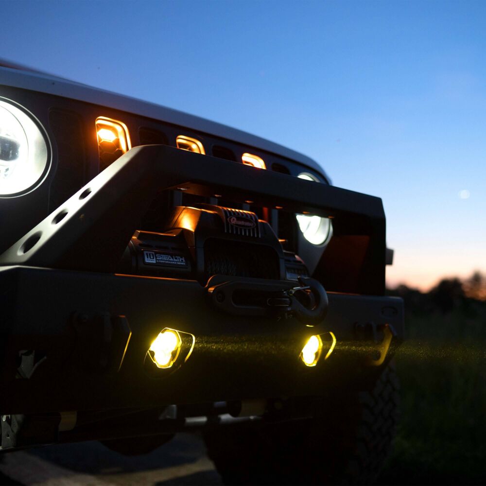 FLEX ERA® 3 Dual Mode SAE Fog LED Light Pods - 2-Light Master Kit - Jeep Aftermarket Bumpers - # 97147