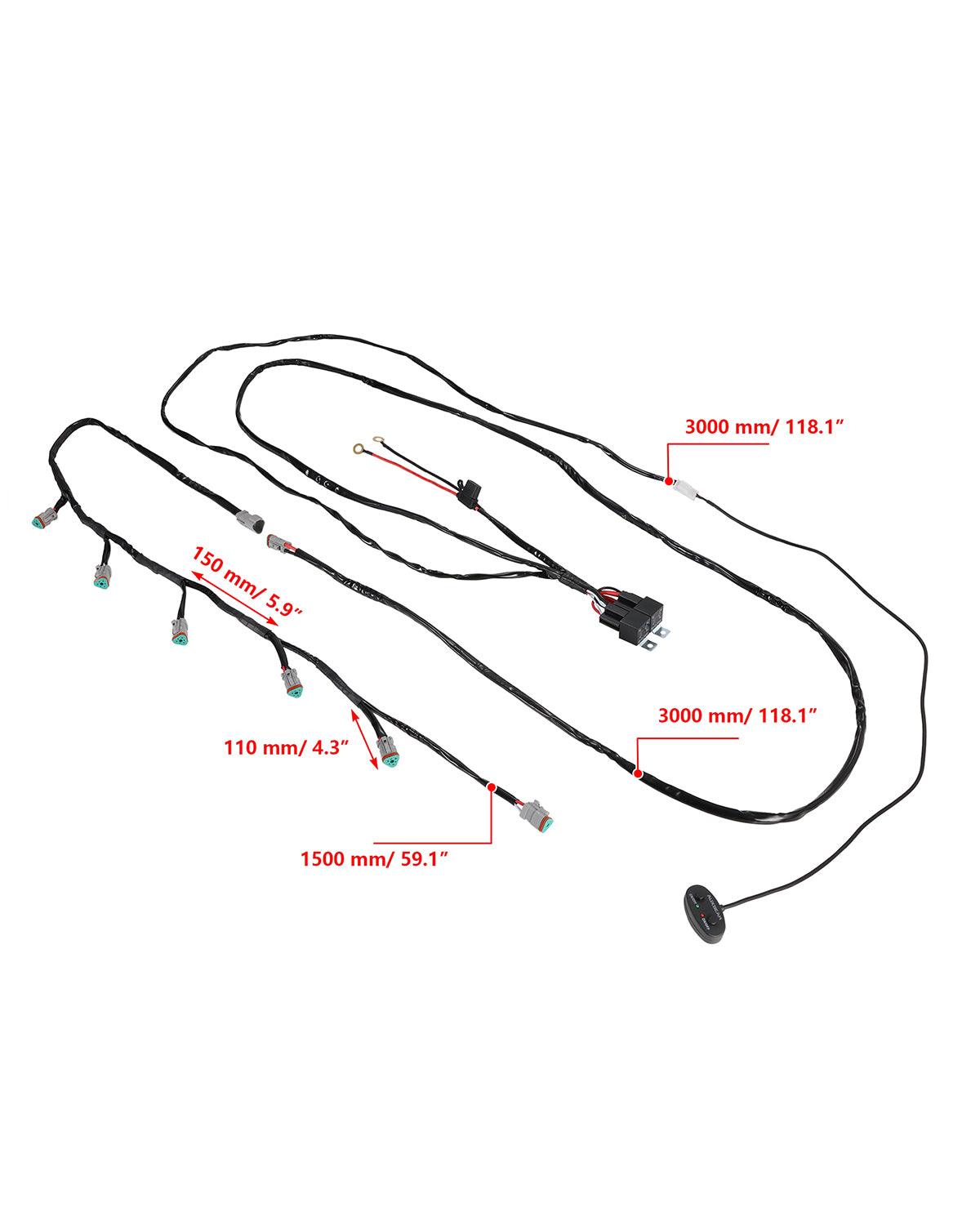 V-MAX Series | 4 Inch 92W 8960LM Combo Beam Side Shooter LED Round Pod Lights with Amber DRL
