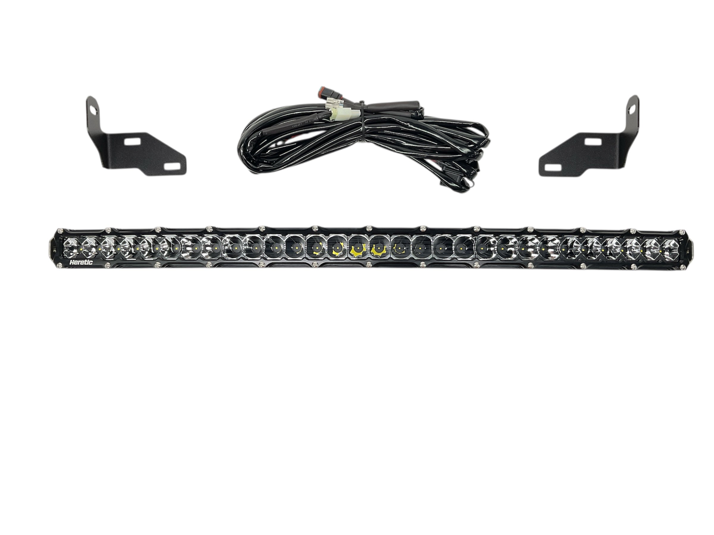 F-250 & 350 Super Duty 30" Curved Bumper Light Bar Kit 2023+