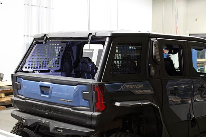 Mac Designs Polaris Xpedition Rear Window Molle Panel