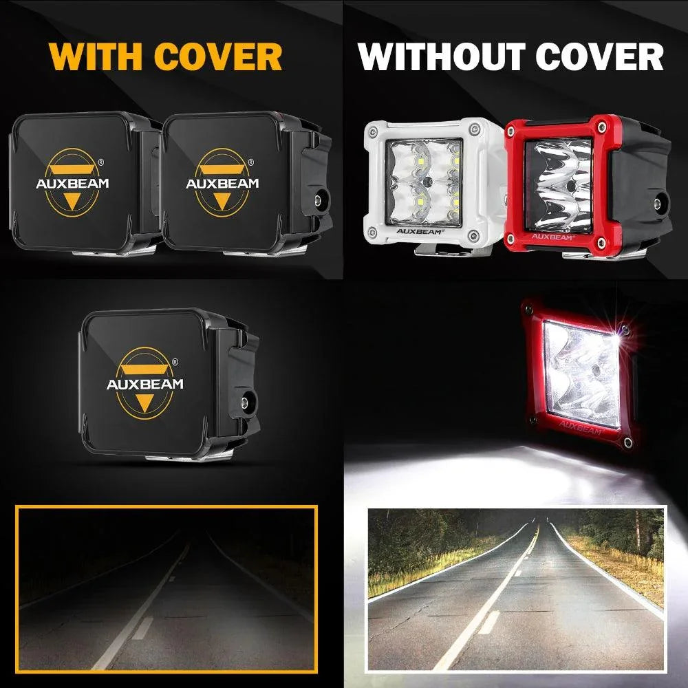 FA Series 3 Inch LED Driving Light Black Cover Light Shield Cover