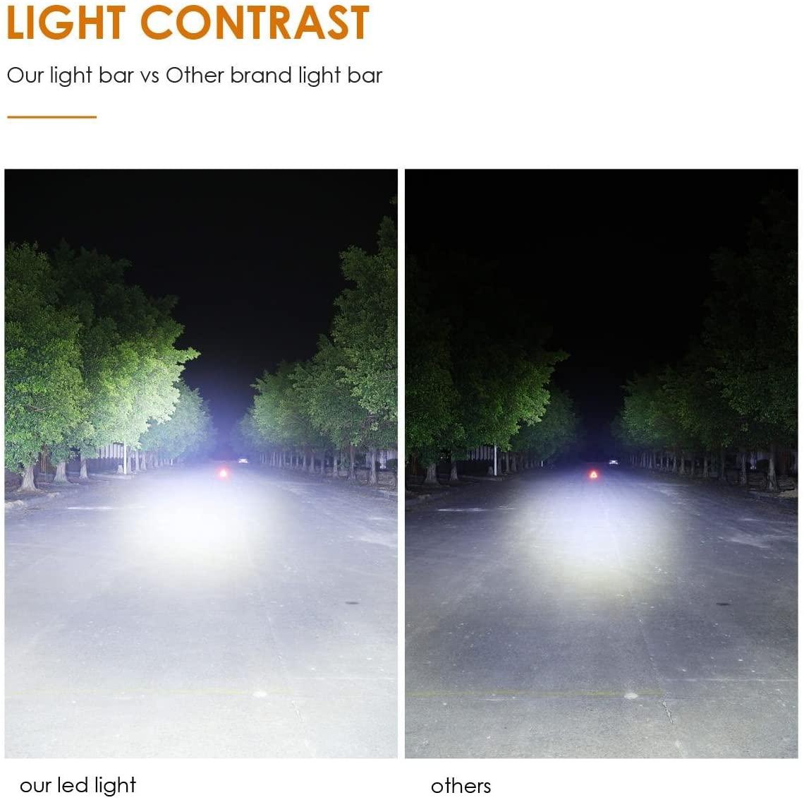 5D Series 22 Inch/32 Inch/42 Inch/50 Inch/52 Inch Combo Beam Straight/Curved Double Row LED Light Bar