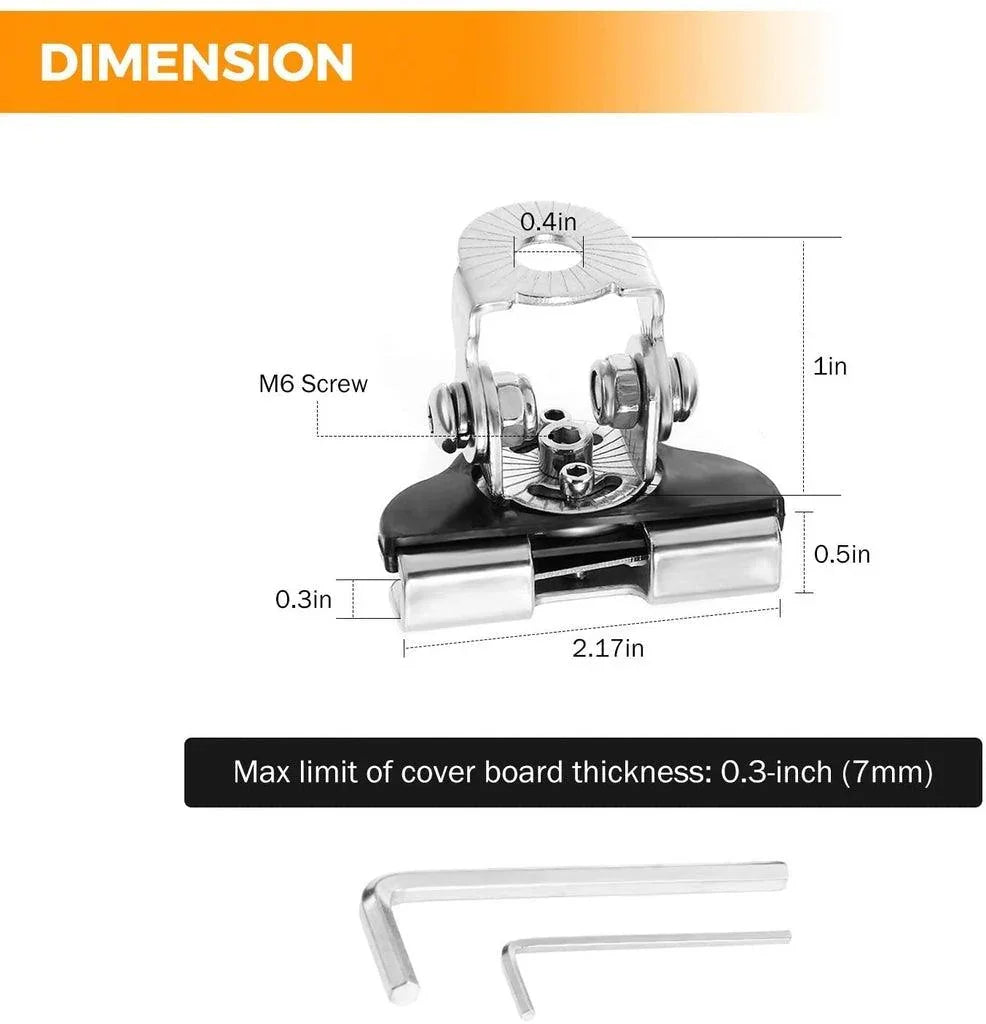 3 Inch Spot/Flood Beam LED Pods Light + Universal LED Working Lights Mounting Brackets