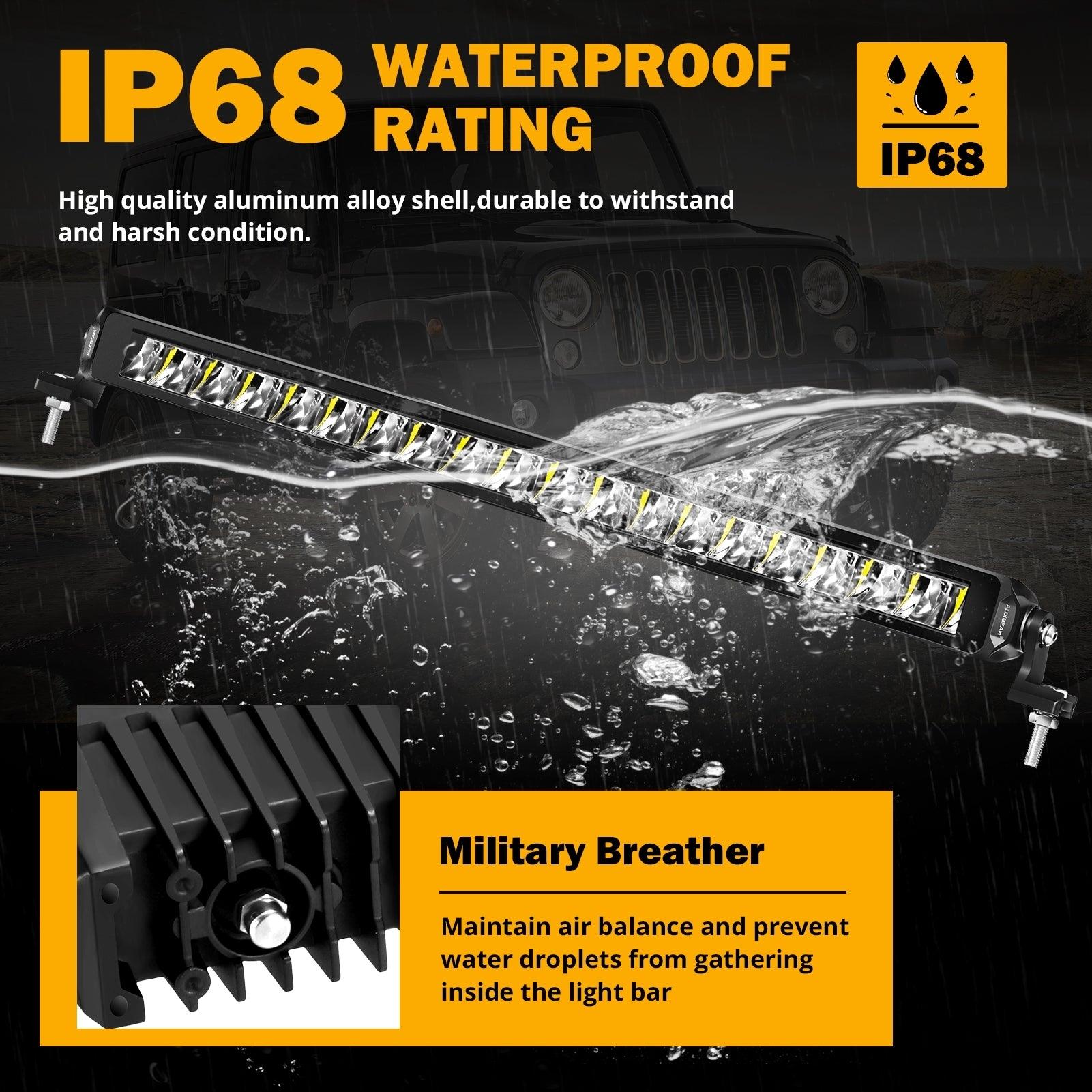 SP-basic Series 22 Inch 100W 11000LM Single Row Off Road LED Light Bar