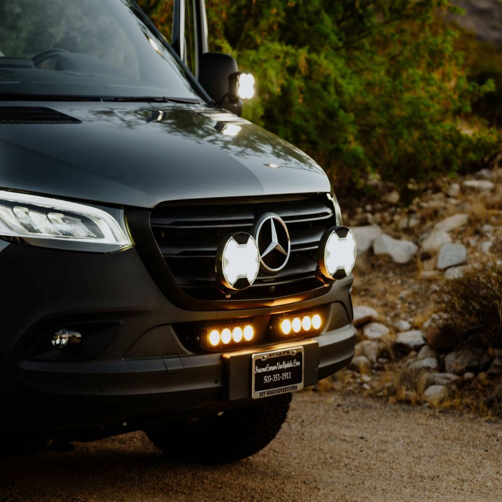 Light Bar - Bumper Mount - Dual FLEX ERA® Light Bar Bracket - 2019+ Mercedes Sprinter Van - # 73446