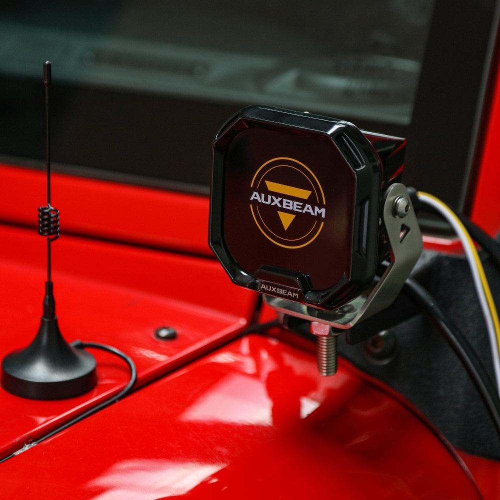 Color Play Series 3 Inch 100W LED Pod Lights Off Road Lights with White DRL & Amber Turn Signal Lights