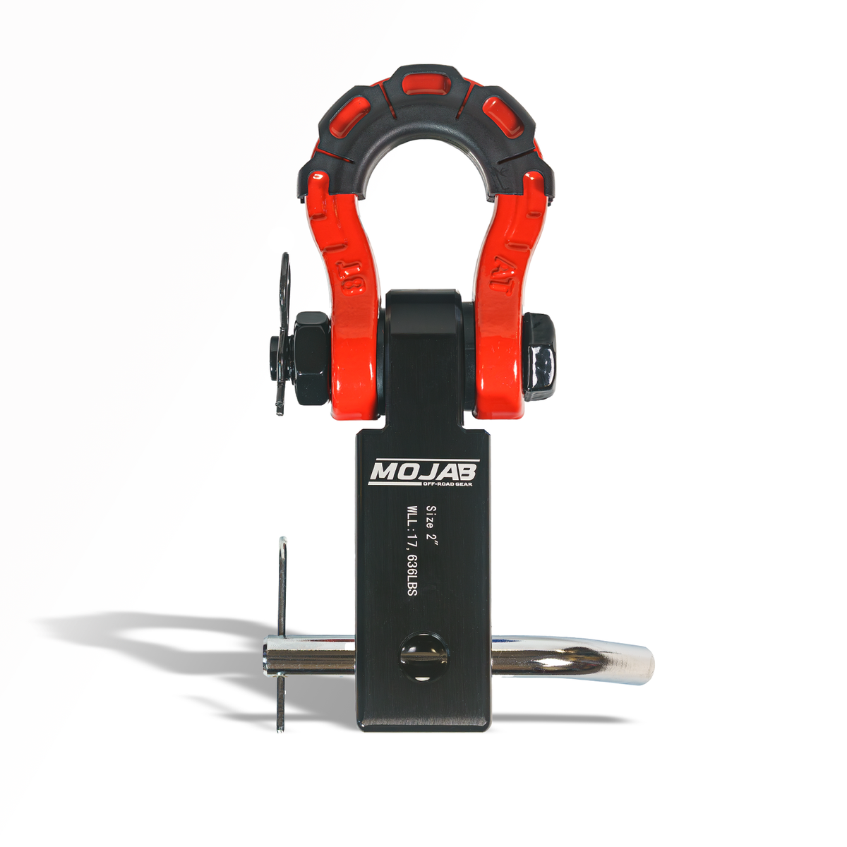 2'' Aluminum Hitch Receiver with Steel D-Shackle