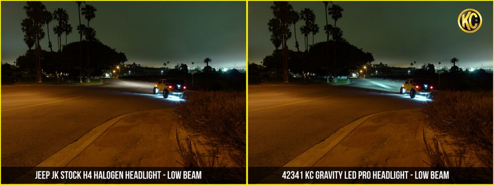 7" Gravity® LED Pro DOT Headlight - Driving Beam - Pair - Universal / 07-18 Jeep JK - # 42341