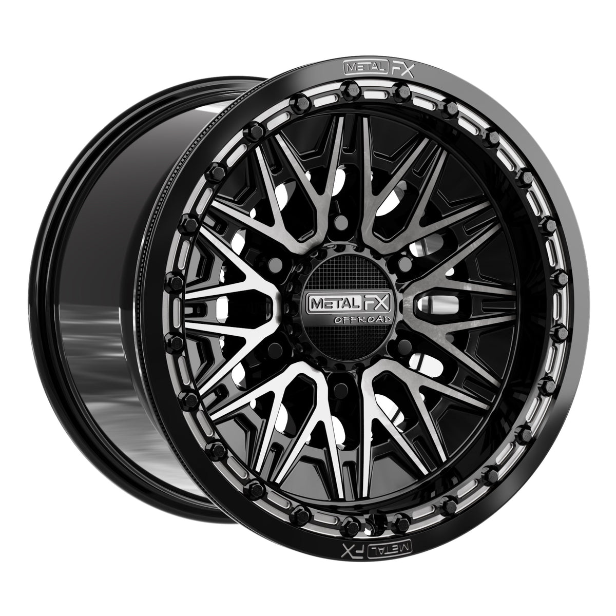 Alpha 6R Beadlock | Gloss Black DDT Face