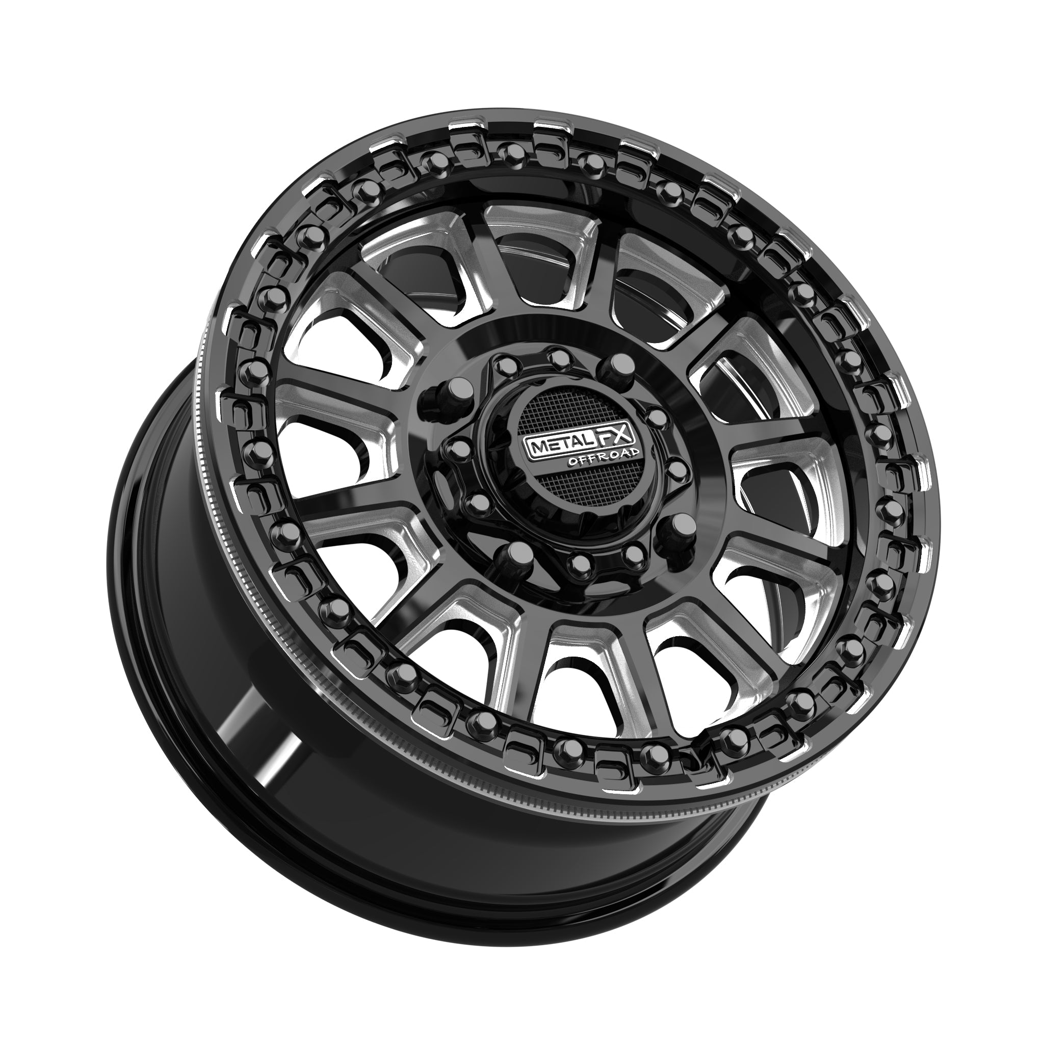 Rampage Beadlock | Gloss Black Contrast Cut