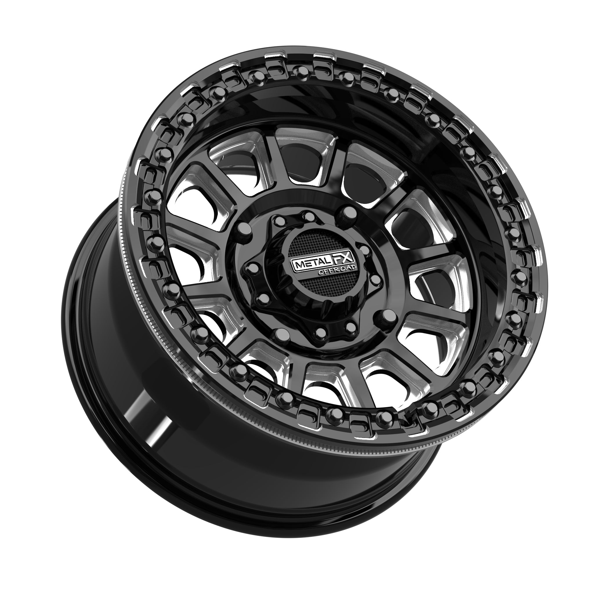 Rampage Beadlock | Gloss Black Contrast Cut
