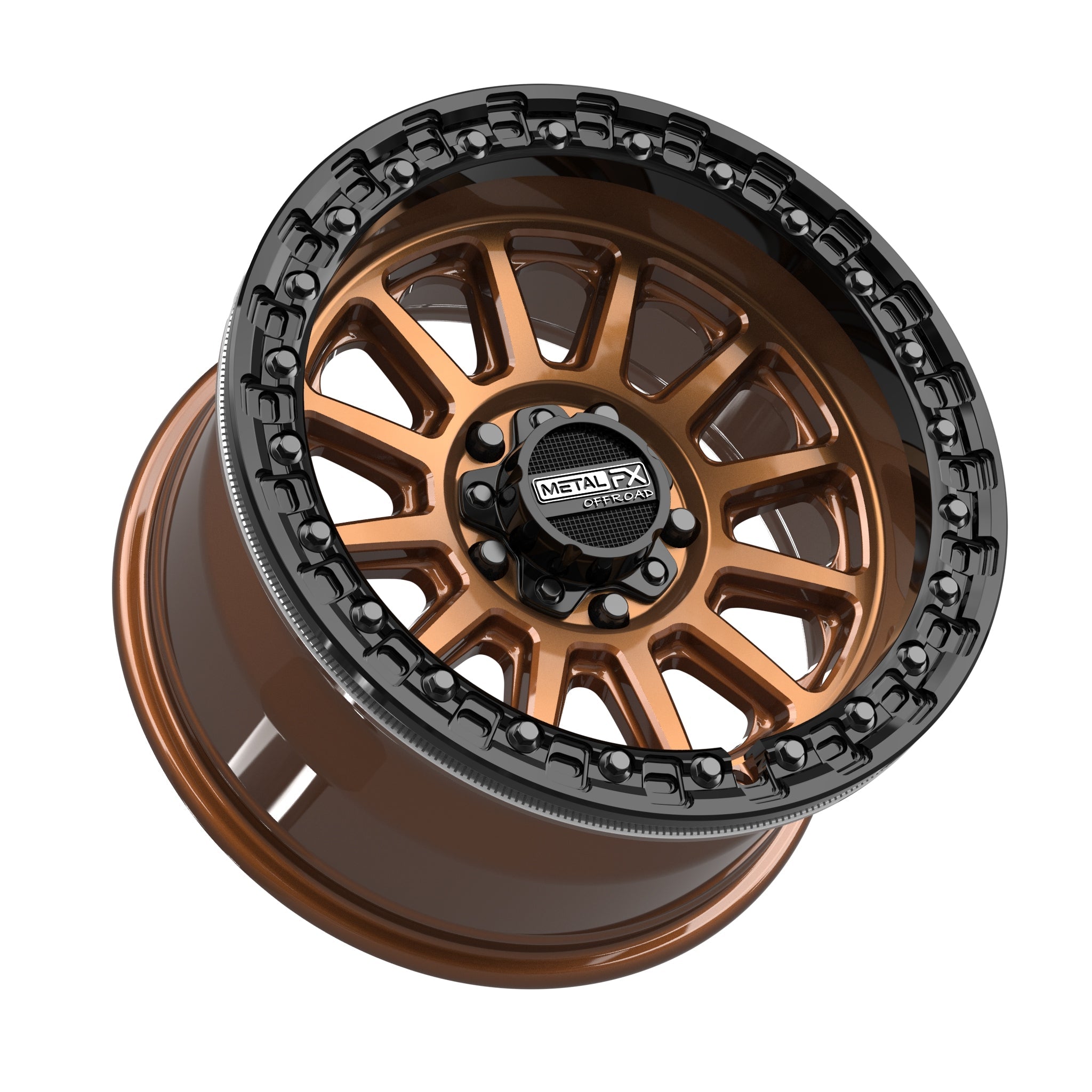 Rampage R Beadlock | Smoked Bronze w/ Gloss Black Ring