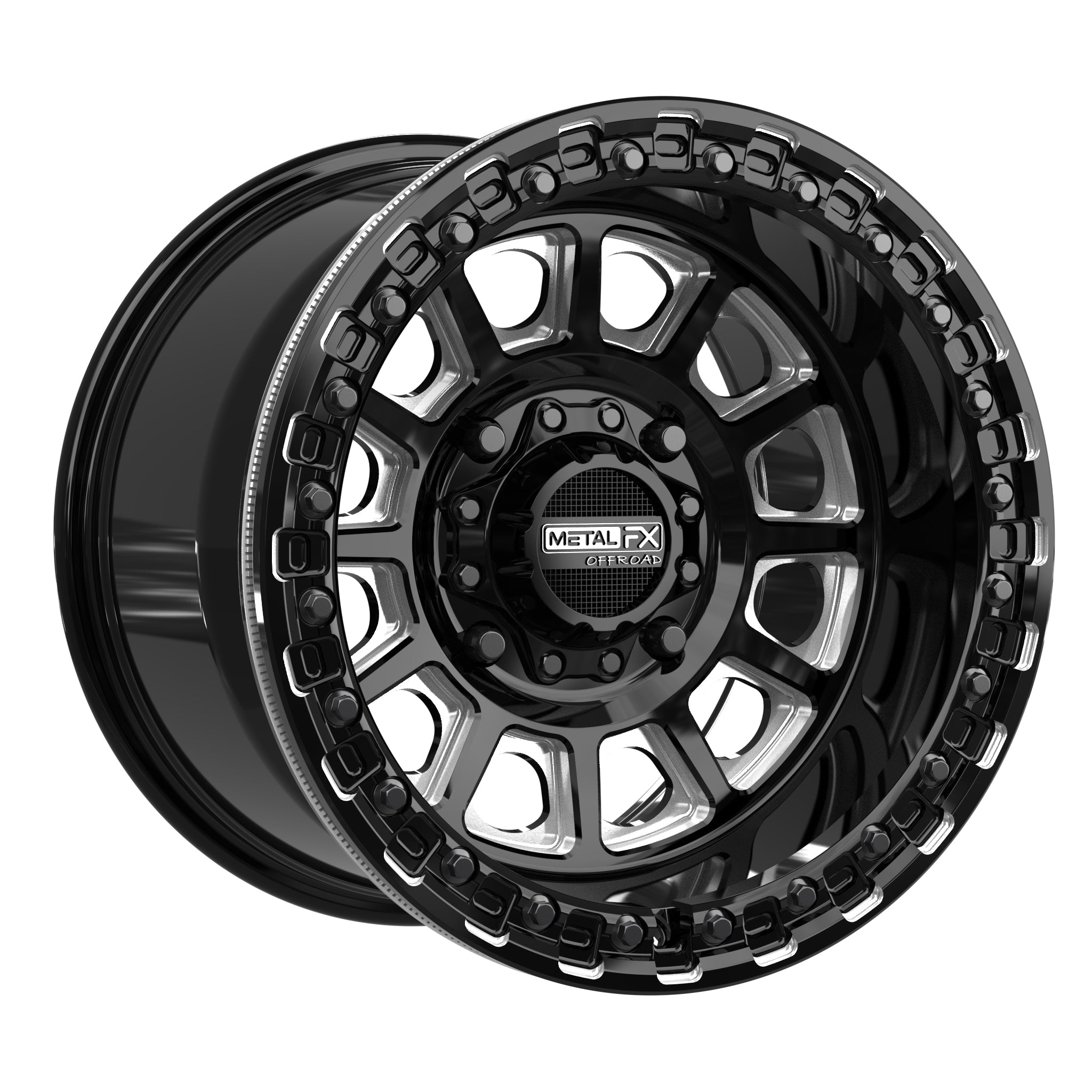 Rampage Beadlock | Gloss Black Contrast Cut