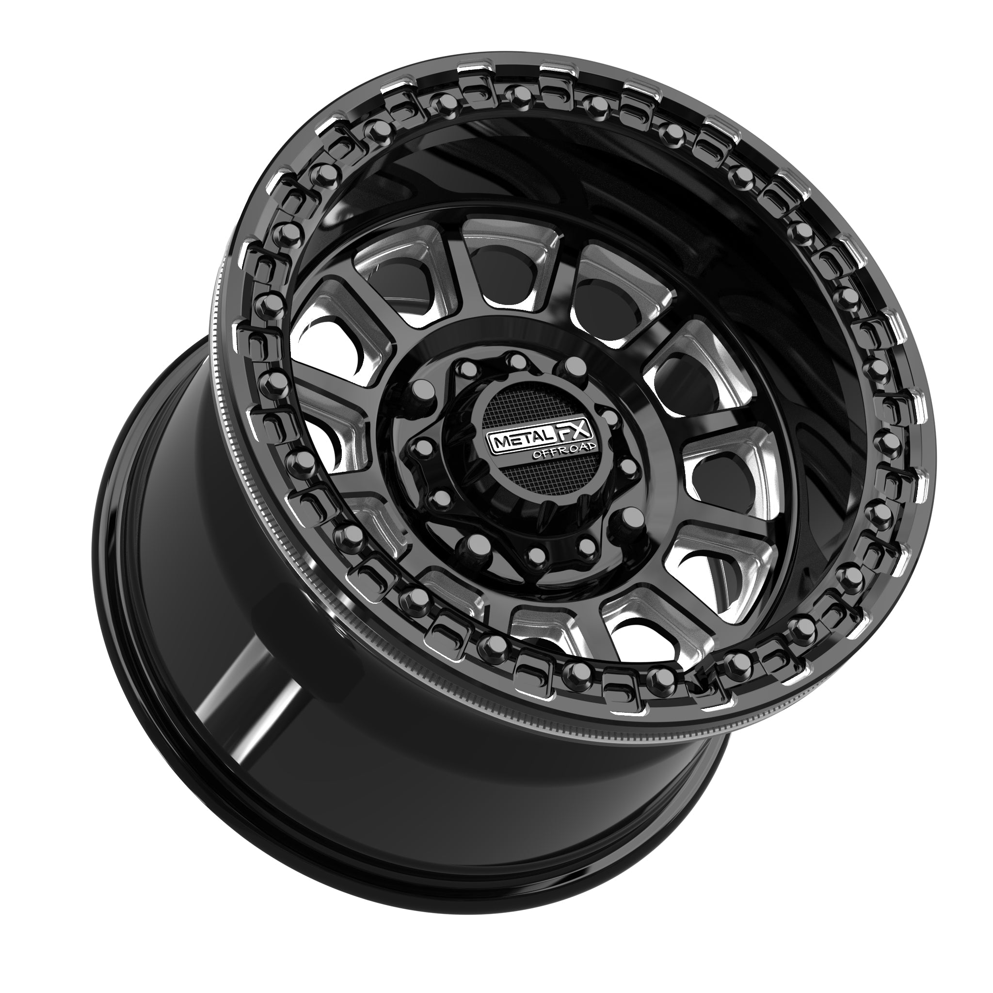 Rampage Beadlock | Gloss Black Contrast Cut