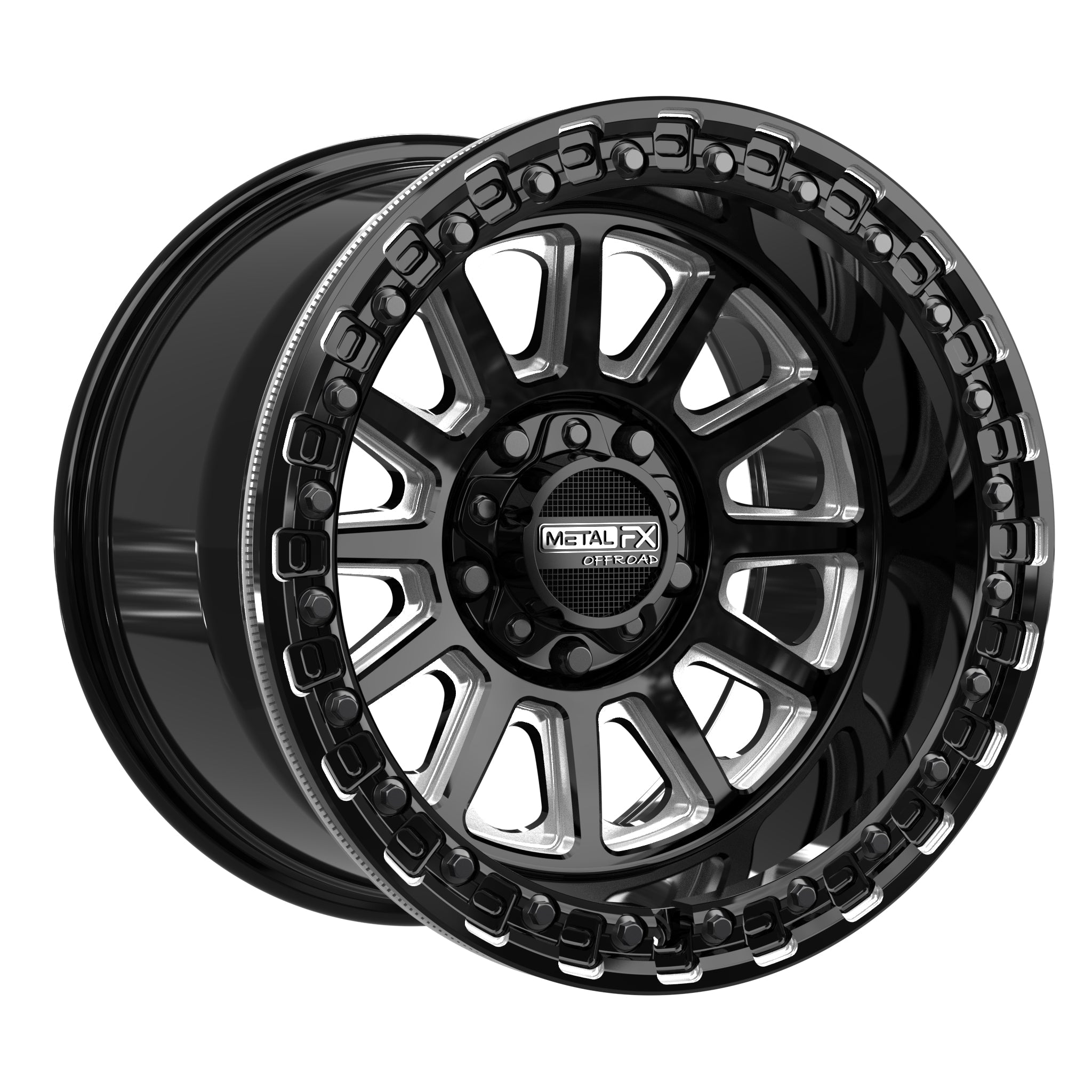 Rampage R Beadlock | Gloss Black Contrast Cut