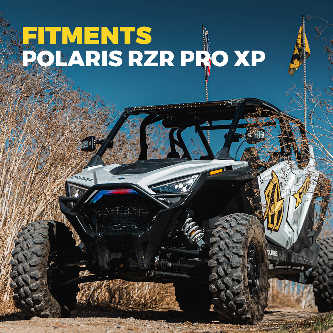 Xprite Polaris RZR PRO XP Grille LED Lights – Front Accent DRL & Amber Indicator Lights
