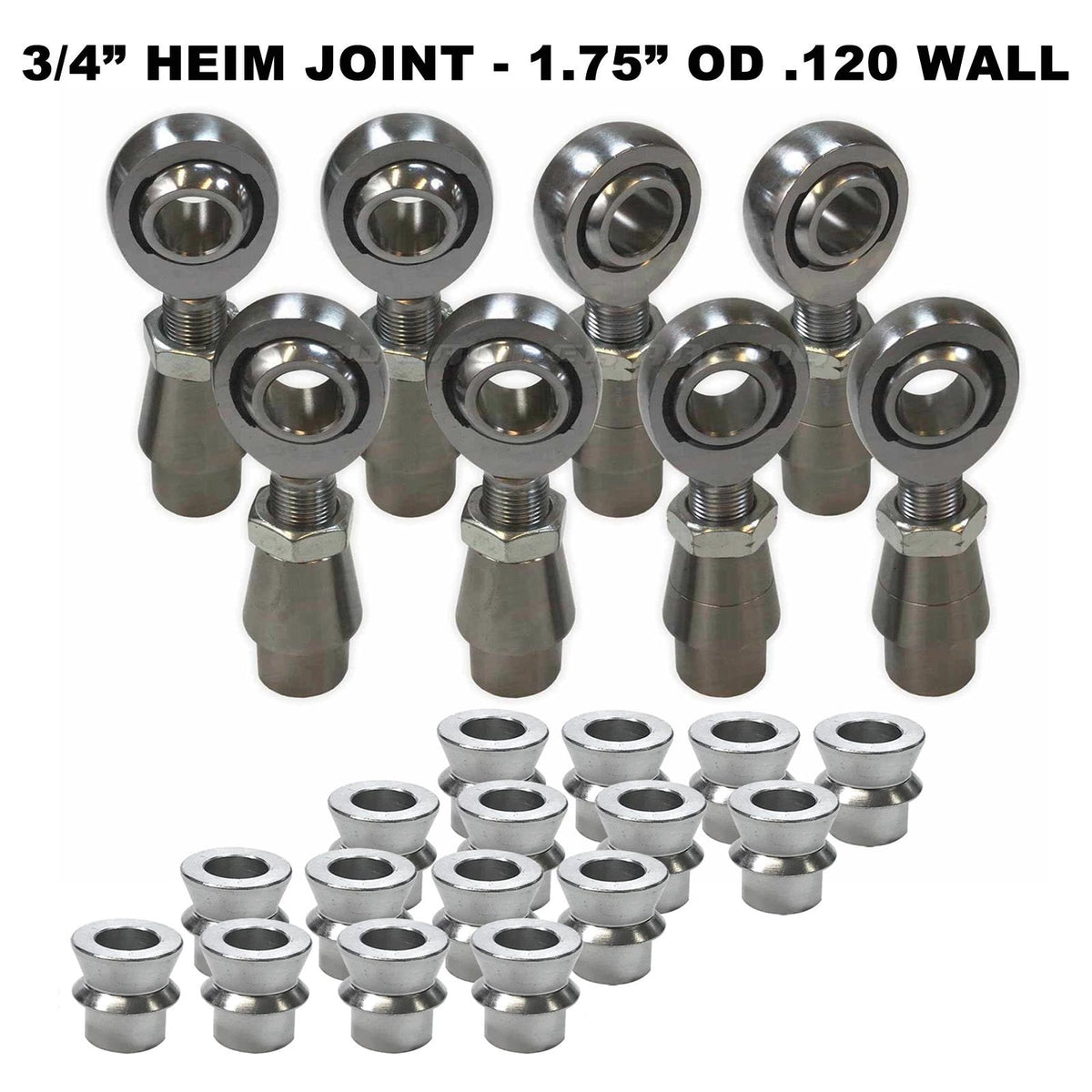 4 Link Rod End Kit - 3/4" Chromoly Heim - 1.75" OD Tubing