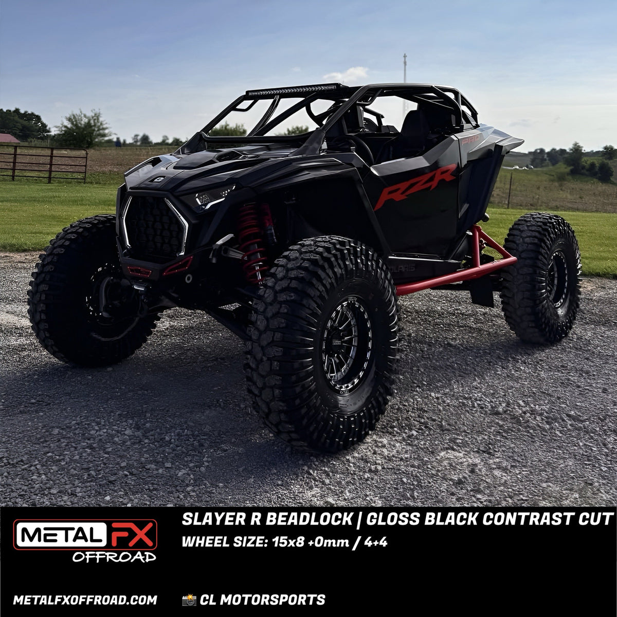 Slayer R Beadlock | Gloss Black Contrast Cut
